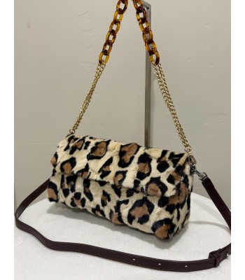 Leopard Print Tote Flap Bag