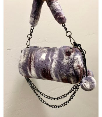 Tie-dye style plush bag