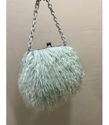Fluffy curly long hair mint...