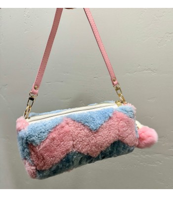 Blue and pink colorblock...