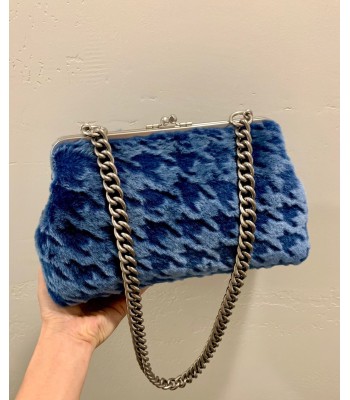 Dark Blue Houndstooth Plush...